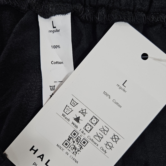 Halara High Waisted Plicated Side Pocket Wide Leg Flowy Solid Palazzo Pants - Picture 6 of 9